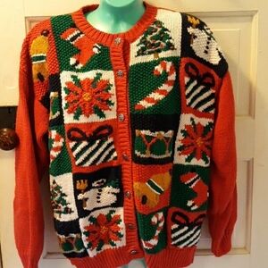 Chandler Hill large knitted Christmas cardigan